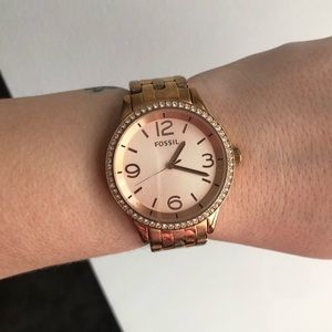 Rose Gold Fossil watch